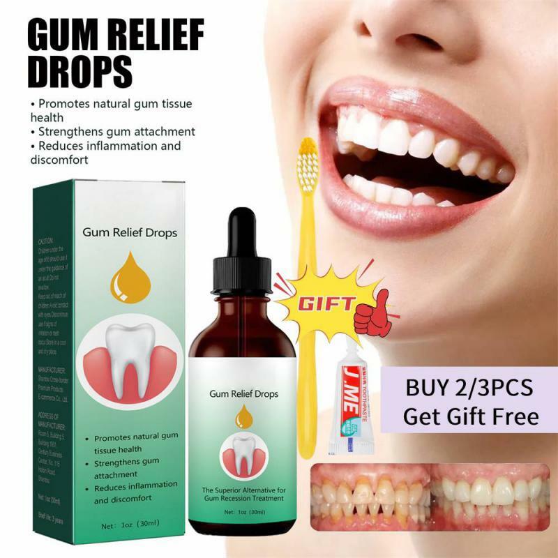 Gingival Repair Drops dentenzen Gum relief parodontal Blistering cura della pulizia orale trattamento delle gocce Bad Breat antibatterico