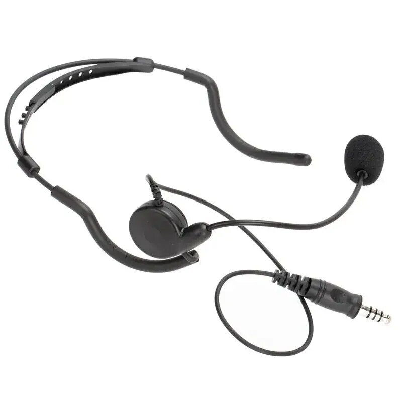 7.1mm bone conduction Headset Earpiece Microphone For Two Way Radio walkie talkie