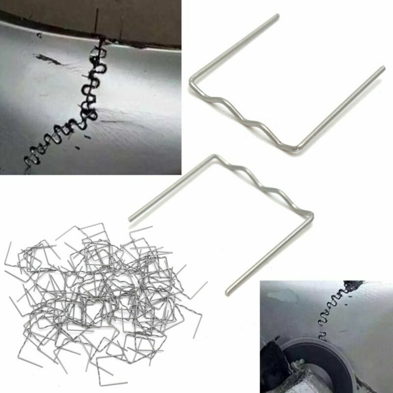 100% Brand New High Quality 100pcs RS16 0.6mm Flat Staples Hot Stapler For Car Auto Bumper Weld Torch Repair Durable Practical