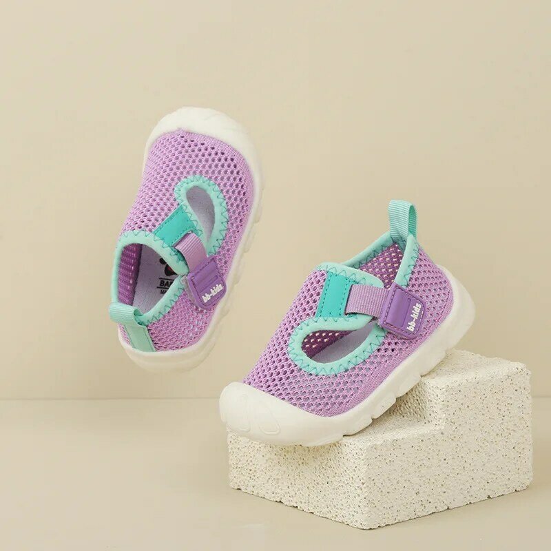 Zapatos informales de suela blanda para bebé, calzado antideslizante de malla para caminar, sandalia deportiva para niño y niña, novedad de verano 2023