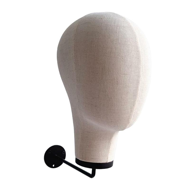 Mannequin Head Wall Mount Smooth Durable Space Saving Simple to Install Wig