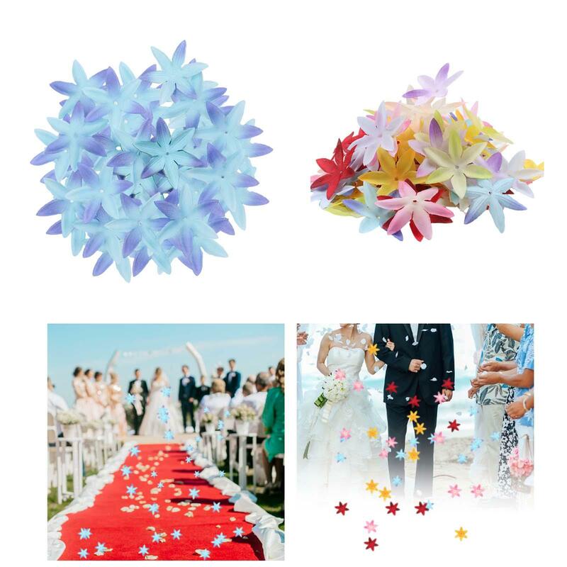 กลีบดอกไม้ประดิษฐ์ทำจากผ้าไหม500X กลีบดอกปลอมอุปกรณ์งานประดิษฐ์สำหรับติดอัลบัมภาพสำนักงานบ้านงานปาร์ตี้โต๊ะรับประทานอาหาร
