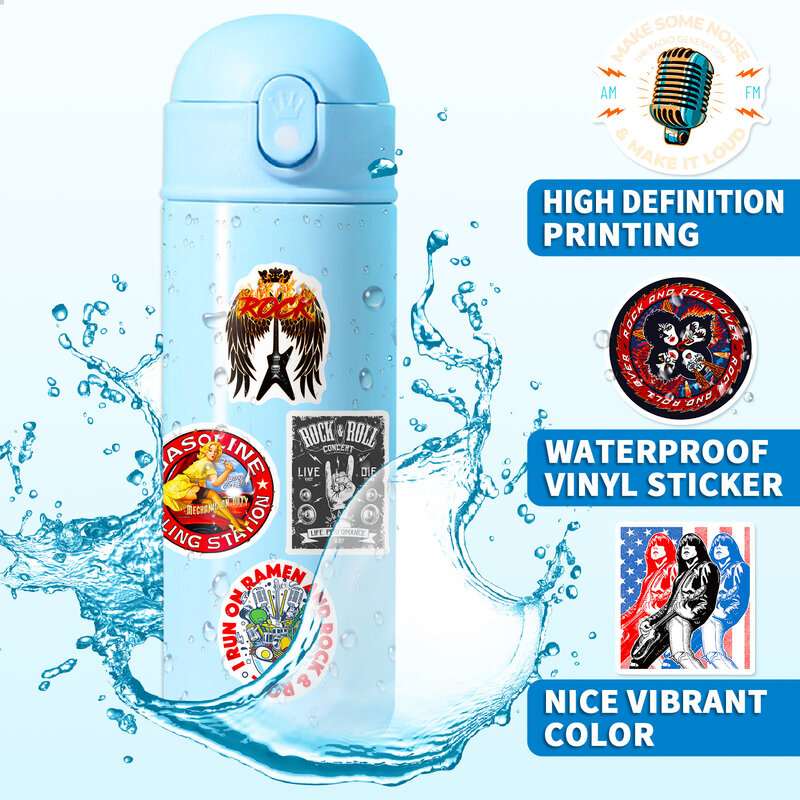 50Pcs Retro Hip Hop Rock Series Graffiti Stickers Suitable for Laptop Helmets Desktop Decoration DIY Stickers Toys