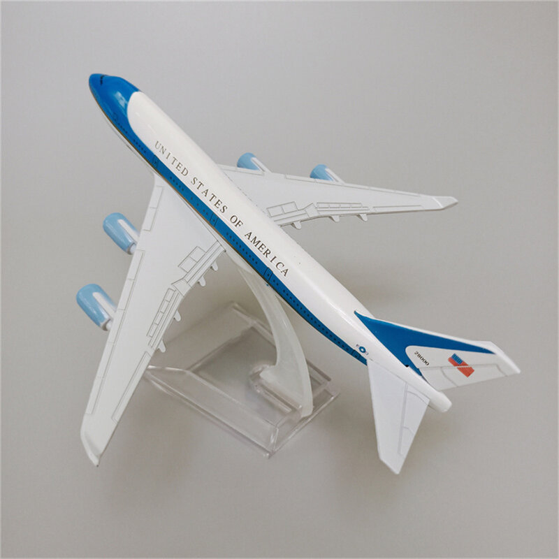 16cm United States Of America USA Air Force One B747 Boeing 747 Airlines Airplane Model Plane Model Alloy Metal Diecast Aircraft
