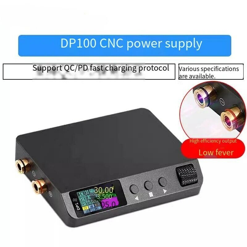 DP100แหล่งจ่ายไฟ DC แบบดิจิตอลปรับได้สวิตช์ควบคุมแหล่งจ่ายไฟฟ้าแหล่งจ่ายไฟแบบพกพาขนาดเล็กแล็ป5A