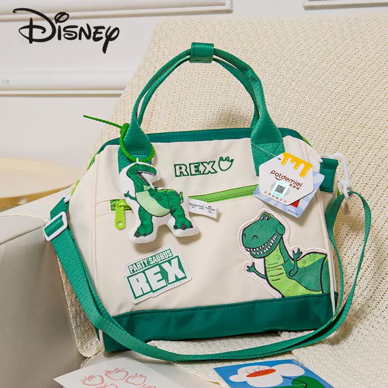 Модная нейлоновая женская сумка Disney Original 2024, повседневная вместительная сумочка через плечо с мультяшным рисунком