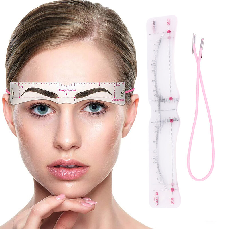 12 Style Fixable Grooming Shaper Eyebrow Stencil Reusable Durable Stickers Make Up Tools For Eye Brow Stamp Pen Pencil Cosmetic