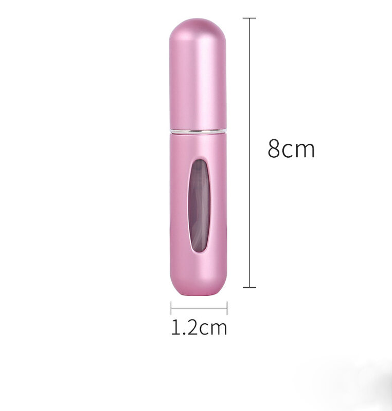 1/5Pcs Refillable Perfume Bottle With Spray Scent Pump Portable Travel Empty Cosmetic Containers Mini Spray Atomizer Bottle