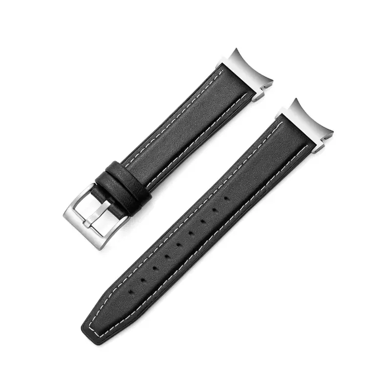 Tali silikon kulit untuk Samsung Galaxy Watch 4 6 Band klasik 47mm 46mm/Galaxy Watch4 5pro 44mm 40mm tali gelang tanpa celah