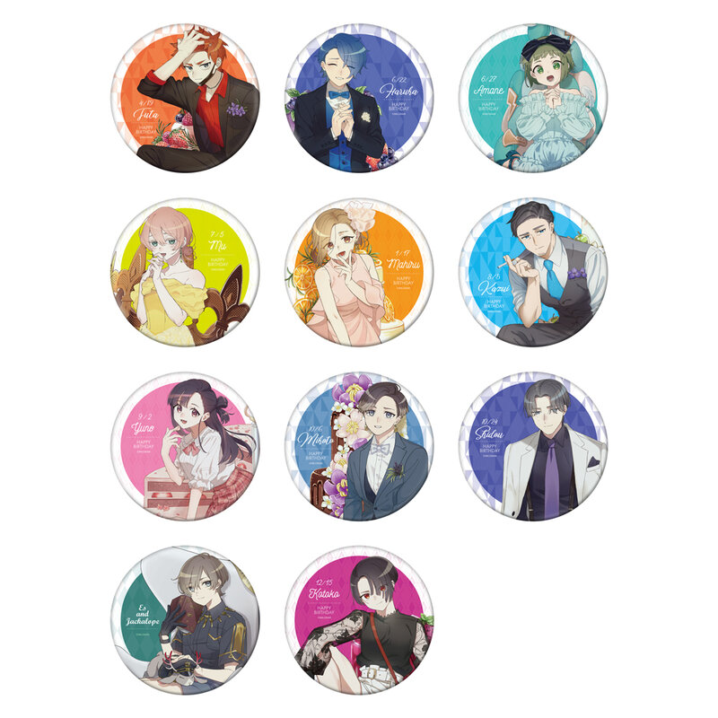 MILGRAM-Broche en métal Anime, épingles à badge, AM, Haruka, Sakurai, Fuuta, Kajiyama, Mu, Kusunoki, Amane, Momose, Mahiru