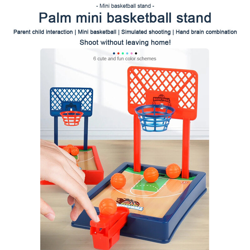 フィンガーミニシューティングバスケットボールマシン、子供用テーブルシューティングマシン、ベビーデスク楽しいインタラクティブ小型おもちゃ