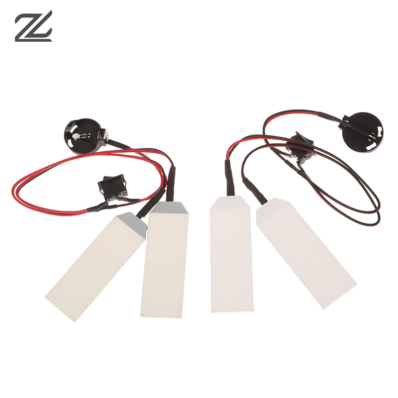 Kits de Ojos de luz LED flexibles para casco, máscara, accesorios de Cosplay, entrada CR2032