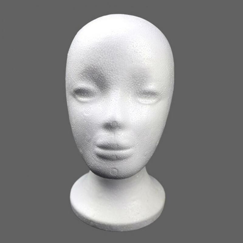 Modelo de cabeza de espuma Universal para exhibición de pelucas artificiales, exquisito estante de exhibición, cabeza de modelo femenino para joyería