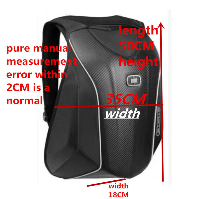 2022 For Motorcycle Hard shell backpacks for bmw Motocross carbon fiber backpack Moto Racing travel helmet bags DA