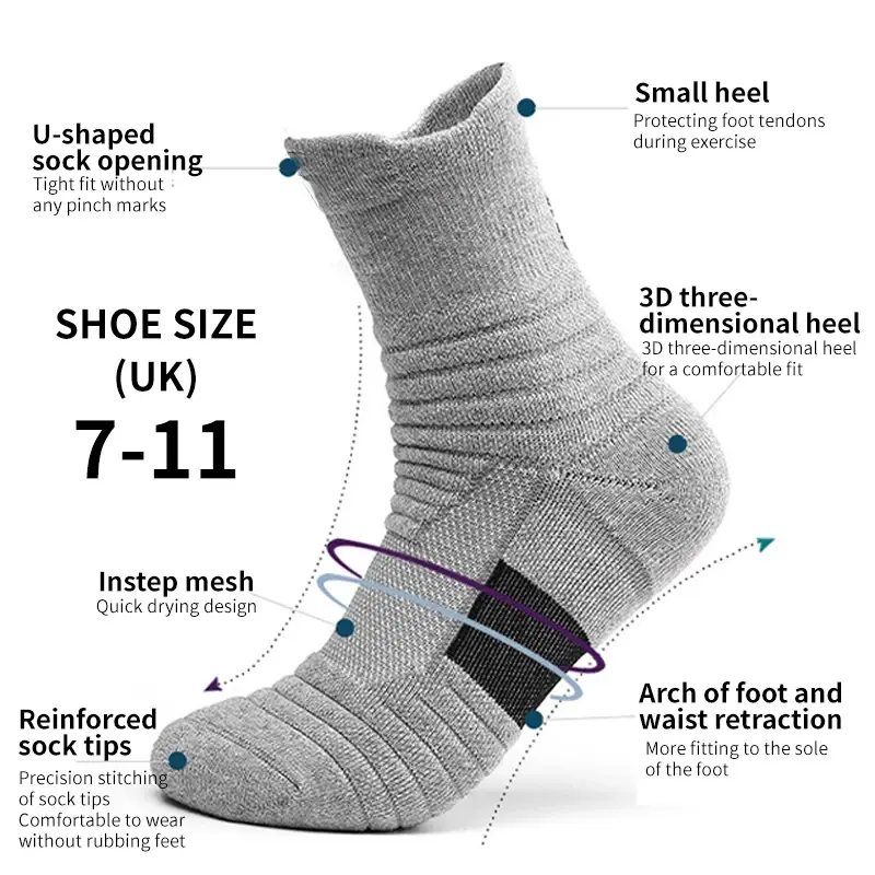 ถุงเท้าฟุตบอลกันลื่น3คู่ถุงเท้าสั้นผ้าฝ้ายสำหรับผู้หญิงถุงเท้ากีฬาบาสเก็ตบอลถุงเท้าระบายอากาศได้ดี
