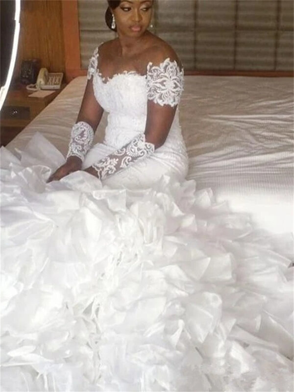 Elegant Sleeveless Bridal Dress 2024 Elegant Appliquéd Wedding Dress Romantic Mermaid Floor-length Dress Vestidos De Novia