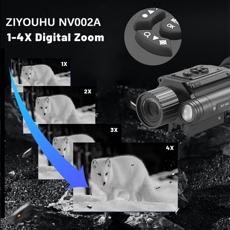 Kamera Video 1080P penglihatan malam Digital kecil HD baru monokular inframerah beberapa Mode gambar lintas shair berburu malam cakupan penglihatan malam