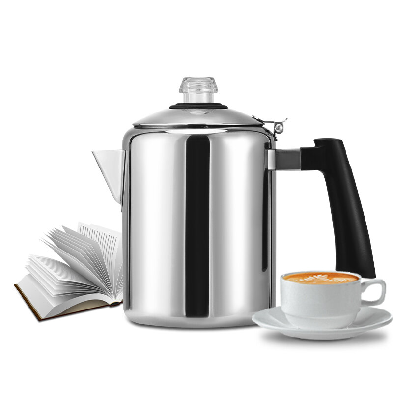 italian stove top percolator stovetop non electric classical stainless steel induction coffee maker moka pot