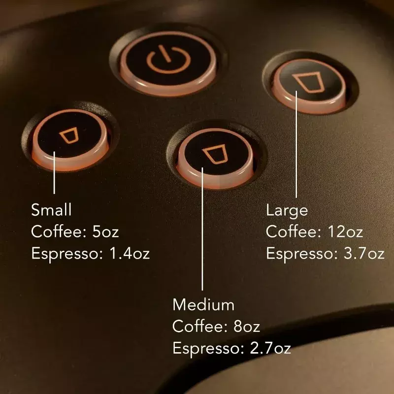 L'OR Barista Mesin kopi, Kombo mesin Espresso dengan Frother, Matte putih