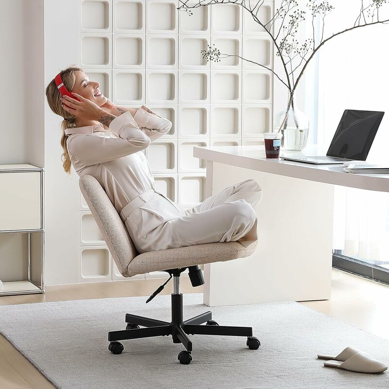 LEAGOO Home Office Desk sedie Vanity Chair sedia da scrivania moderna per Computer sedia da scrivania in tessuto per l'home Office, camera da letto (colore misto)