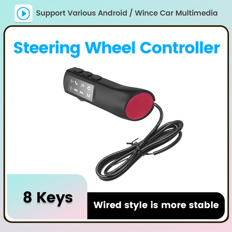 Universal 8 keys Steering Wheel button multifunctional Remote Controller Fit For Car Radio Android Navigation SWC Accessories