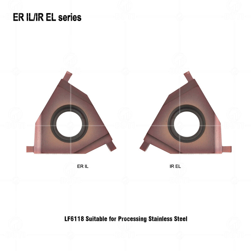 ESKAR – outils de tournage à rainure peu profonde, d'origine 16ER/IL 100% mm 0.7mm 1.0mm 16IR/EL 3.0mm 1.0mm 1.6mm 1.8mm LF6118