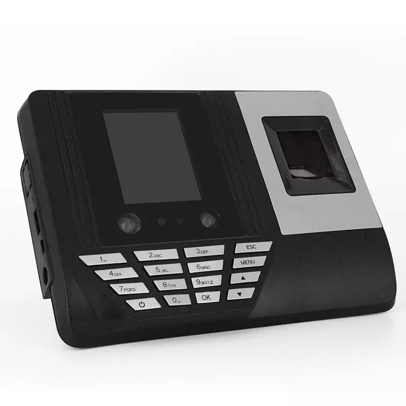 Biométrico Fingerprint Time Clock, Employee Checking-in Recorder, U-Disc, Clock Machine