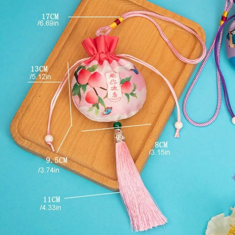 Hanging Women Sachet Antique Small Pouch Tassel Jewelry Packaging Bedroom Decoration Pendant Chinese Style Sachet Girl