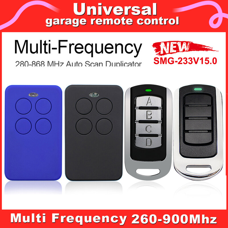 13 Style Multi-brand 280-868mhz Fixed & Rolling Code Duplicate Garage Remote Control Command Clone 868mhz 433 Mhz Gate Door Open