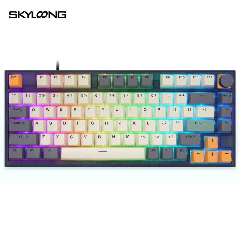 Skyloong-Teclado mecánico GK75 para juegos, conmutador óptico RGB 75% transparente, PBT, hotswap, el más nuevo