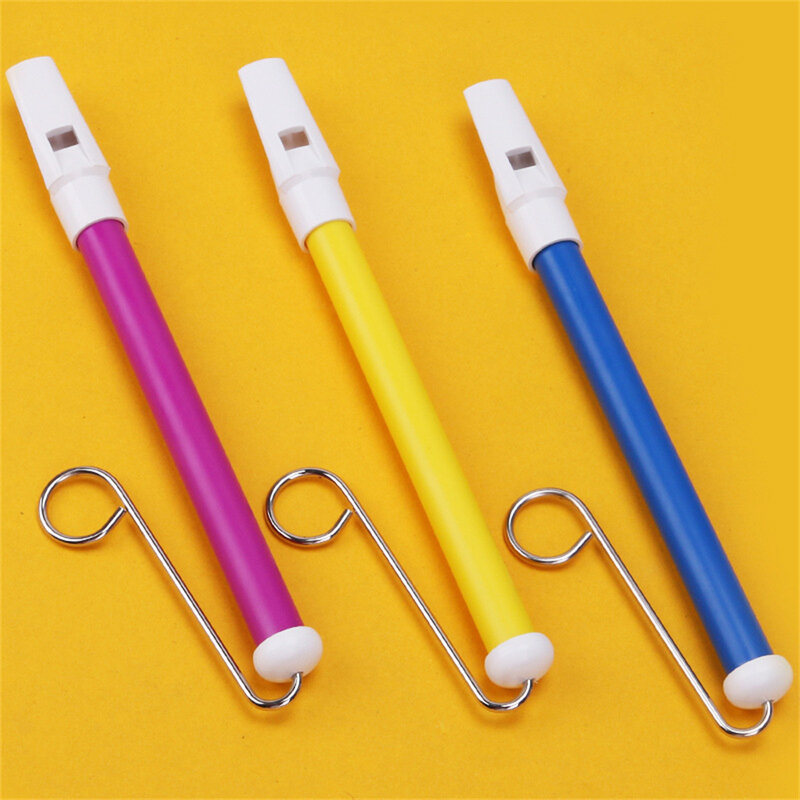 1pc Slide Whistle Toy Slide Whistle Durable Children Classic Musical Instrument Toys rosa/giallo/blu/viola