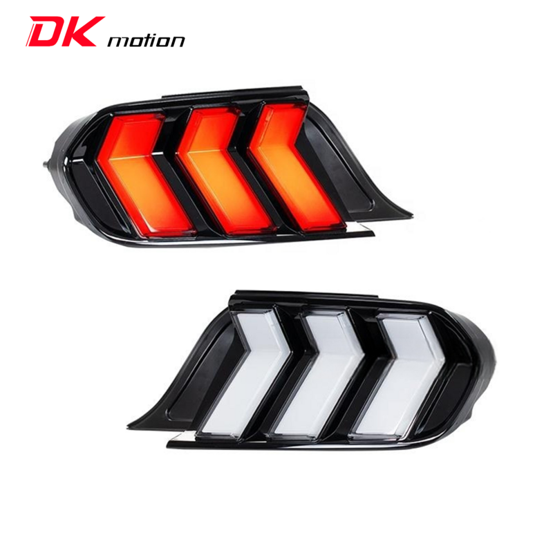 DK Motion Factory LED Lâmpada de cauda, luzes traseiras de sinalização sequencial, lanternas traseiras para Ford Mustang 2015-2023