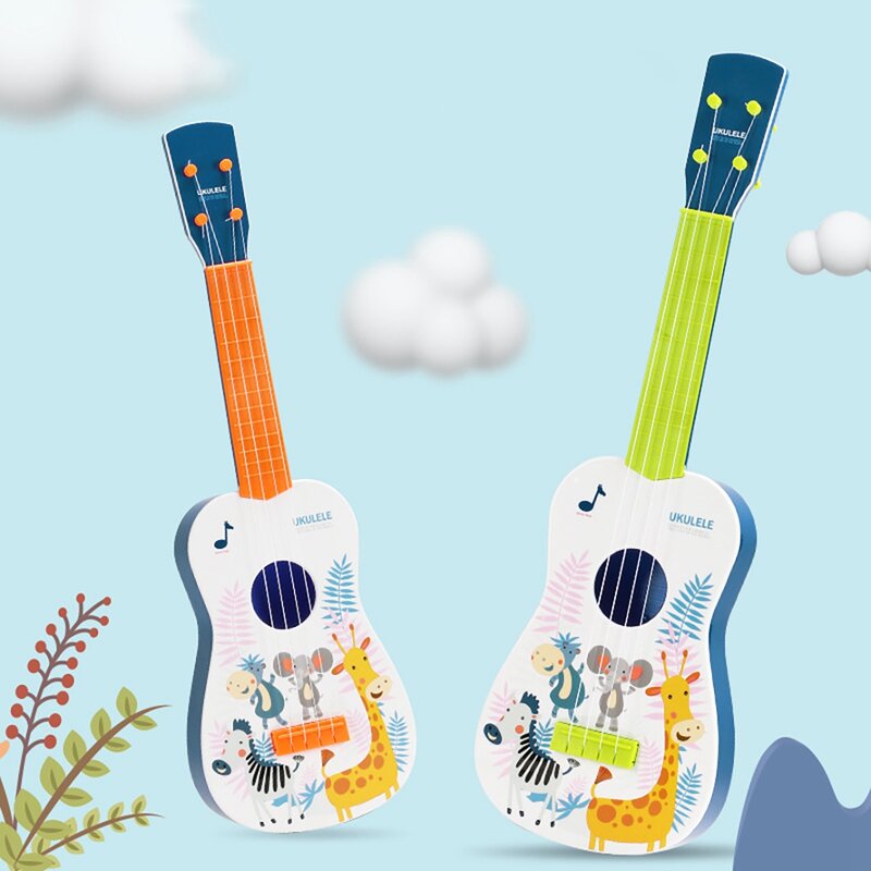 Instrumento Musical para niños, guitarra, juguetes educativos, aprendizaje de música para niños pequeños F