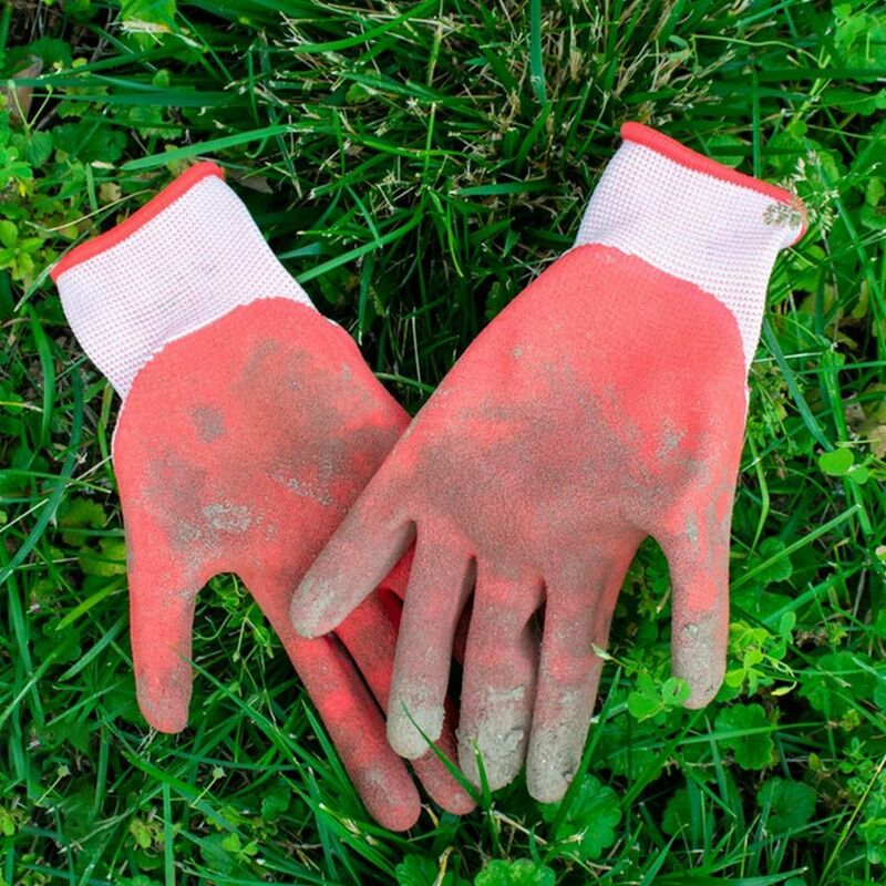 Mehrfarbige Arbeits sicherheits handschuhe gummi beschichtete Folien handschuhe dicker wasserdichter, verschleiß fester Handschutz für die Baustelle