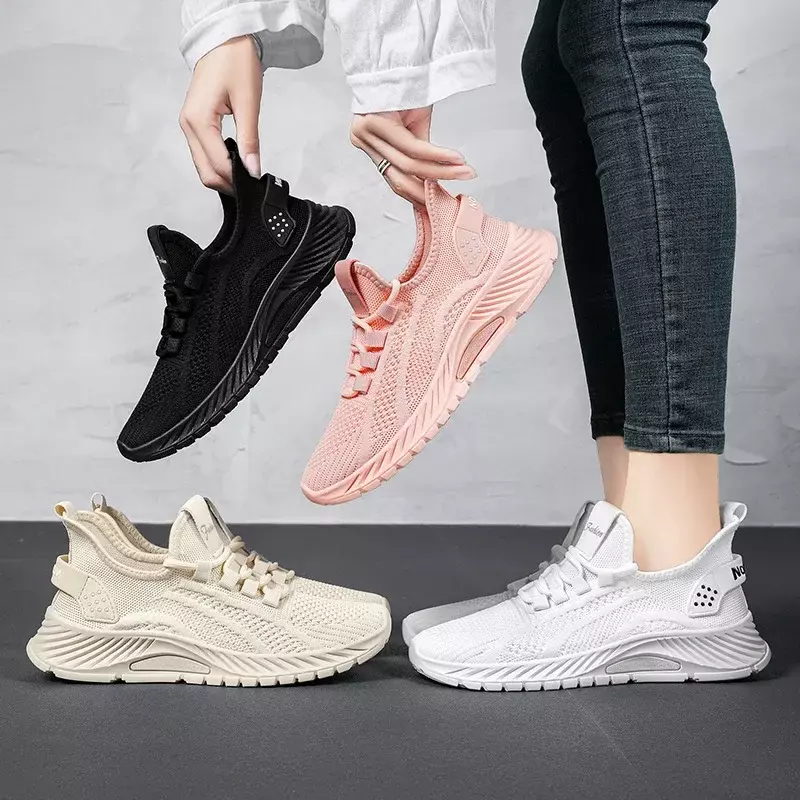 Women's Shoes Spring New Fashion Casual Sports Shoes Trendy Flying Woven Women's Shoes
