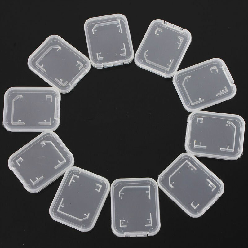 1 Storage Box For SD Card Storage Transparent Small White Box For Earrings Storage  Small Items Storage Medication Storage