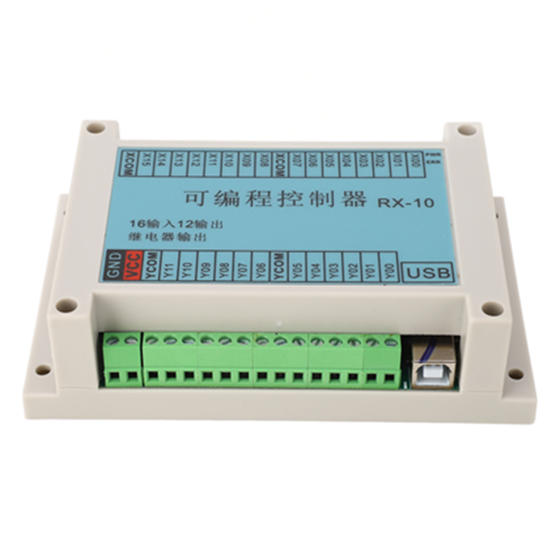 Controlador programable PLC para teléfono móvil y tableta, válvula electromagnética de Control secuencial, Simple, RX-10, 12-24V