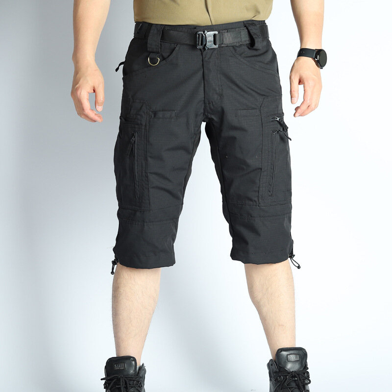Шорты UFP мужские тактические, устойчивые к разрыву летние уличные брюки средней длины для стрельбы, с несколькими карманами, водонепроницаемые брюки-карго в стиле пэчворк