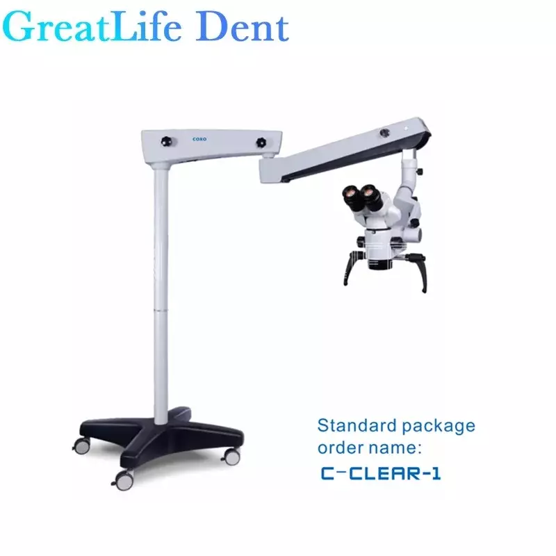 Pakiet Deluxe C-CLEAR-1 GreatLife Dent Coxo mikroskop operacyjny dentystyczny mikroskop stomatologiczny chirurgiczny mikroskop operacyjny