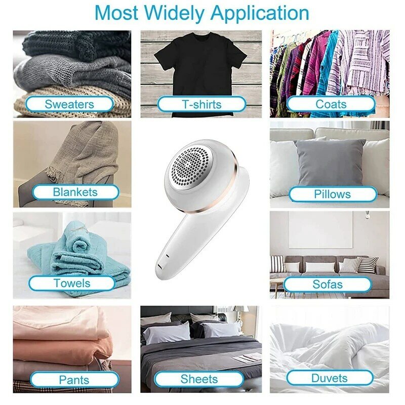 Sweater Fabric Shaver,Rechargeable Electric Lint Remover And Replaceable Stainless Steel Blade For Clothes,Sweater,Couch