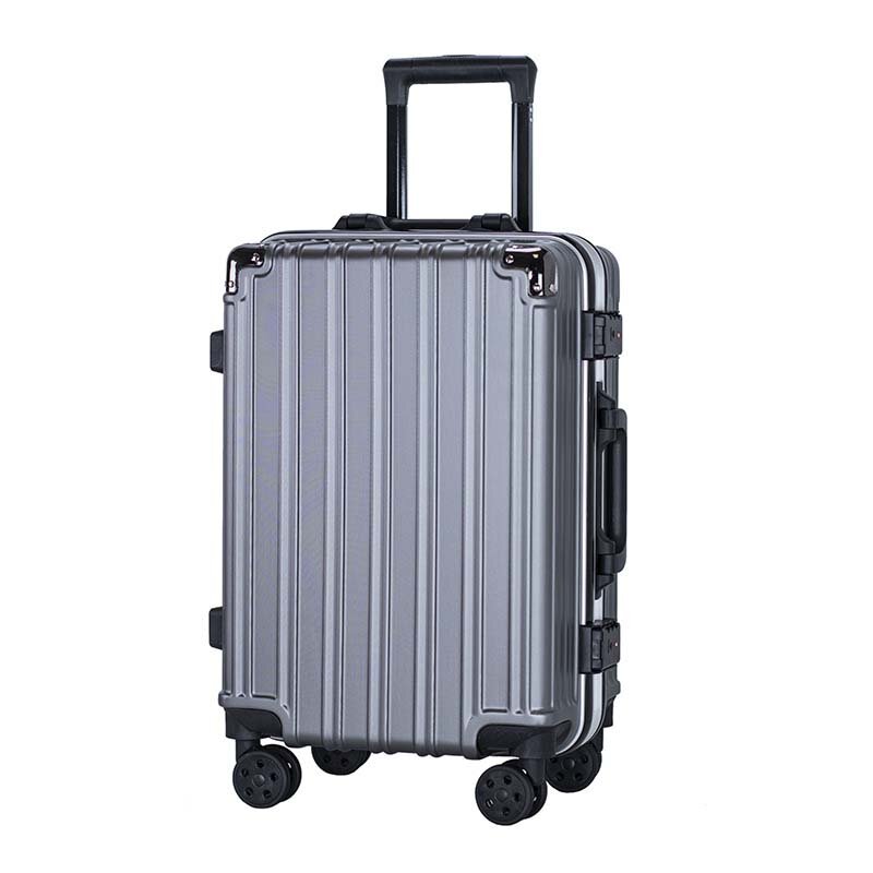 Чемодан для путешествий с алюминиевой рамой, УНИВЕРСАЛЬНАЯ ТЕЛЕЖКА на колесиках из поликарбоната, чемодан на колесиках, мужская деловая сумка для ручной клади на 20 дюймов