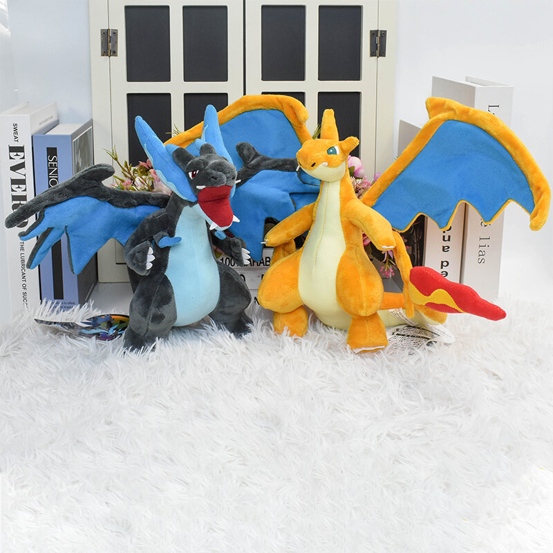 ตุ๊กตา Pokemon Mega rayquaza FUSE Charizard X Y Pikachu ของเล่นตุ๊กตาแวววาว Dragonair latios latias Charmander peluche