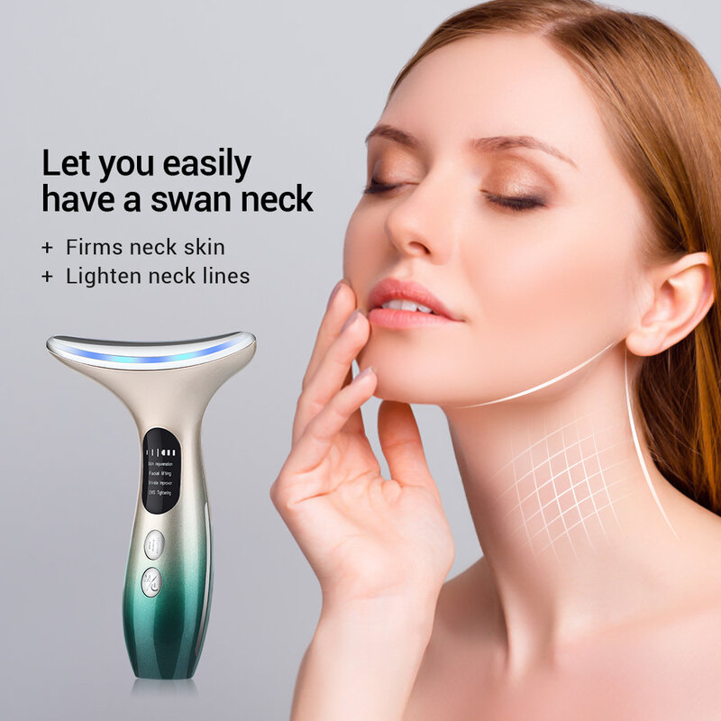 New EMS microcurrent neck instrument home neck massager to lighten the neck wrinkles, neck care, beauty instrument gifts