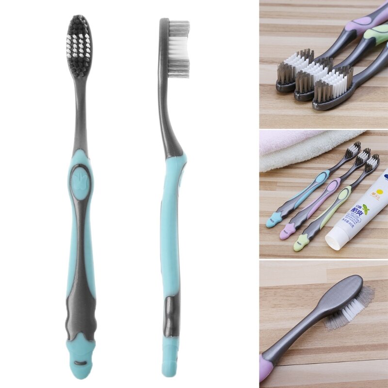 1pc Super hard bristles Tooth brush for Adult  Remove Smoke Blots Coffee Stains