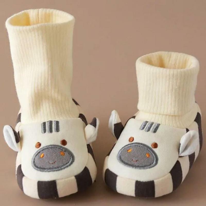 Baby Walking Shoes Comfortable Elastic Toddler Sneakers Warm Cartoon Cute Toddler Anti-Slip Shoes perfect gift for children
