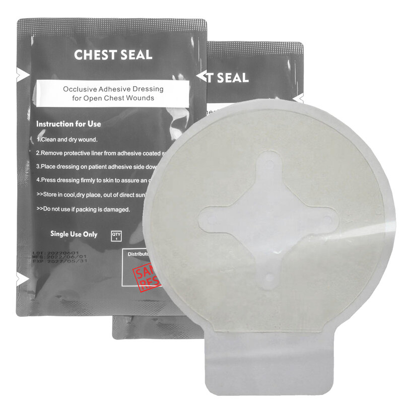 Sanke Chest Seal Quick utili bendaggio per medicazione di emergenza per ferite Kit di pronto soccorso accessori con Kit per traumi di sfiato forniture IFAK