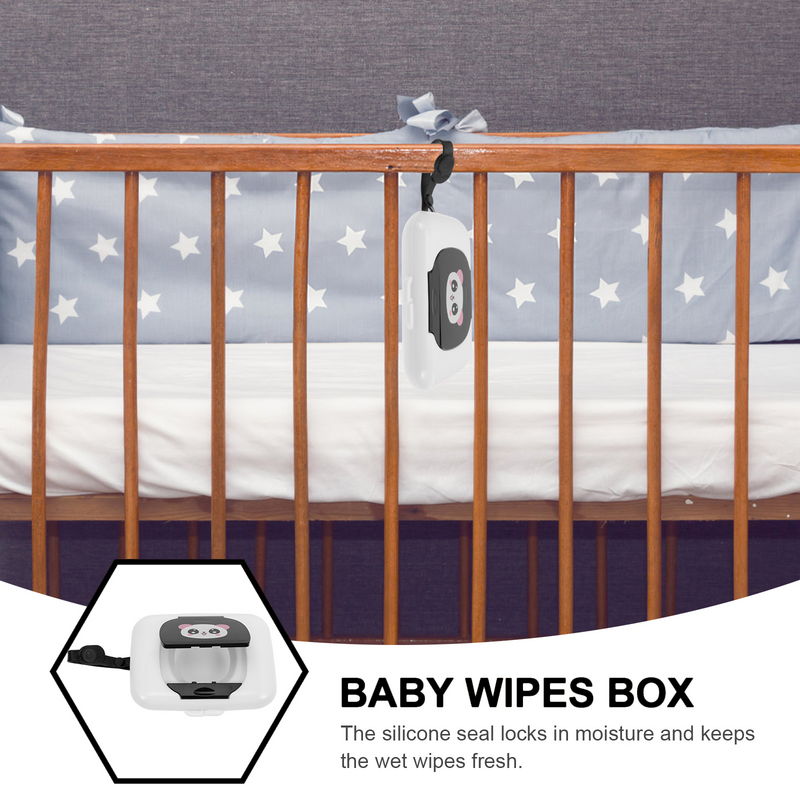 Baby Tücher Box Nass behälter Outdoor Taschentuch Spender tragbare Halter weiße Reise