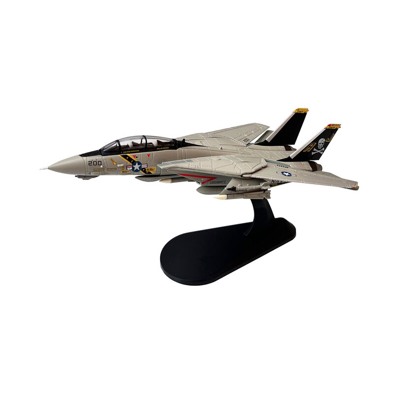 1/100 US Navy Grumman F14 F-14A Tomcat VF-84 pesawat tempur logam militer mainan Diecast pesawat Model untuk koleksi atau hadiah...