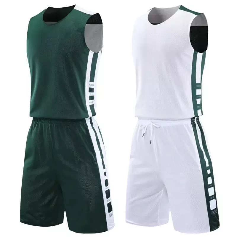 Men/ Women Double-Side Basketball Jerseys Suit,College Mens Reversible Basketball Uniforms Sport clothing