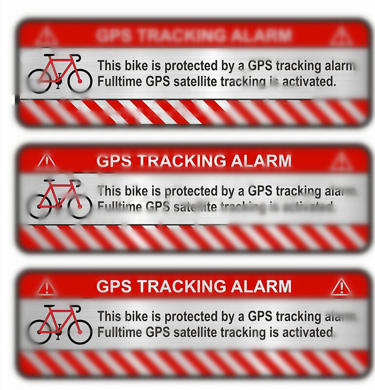 CTCM 3 X GPS จักรยานรถจักรยานยนต์รถเตือนภัย Anti Theft กันน้ำสติกเกอร์อุปกรณ์เสริม14ซม.-4ซม.